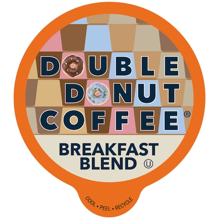 Double Donut Breakfast Blend Medium Roast Coffee-80 Pack
